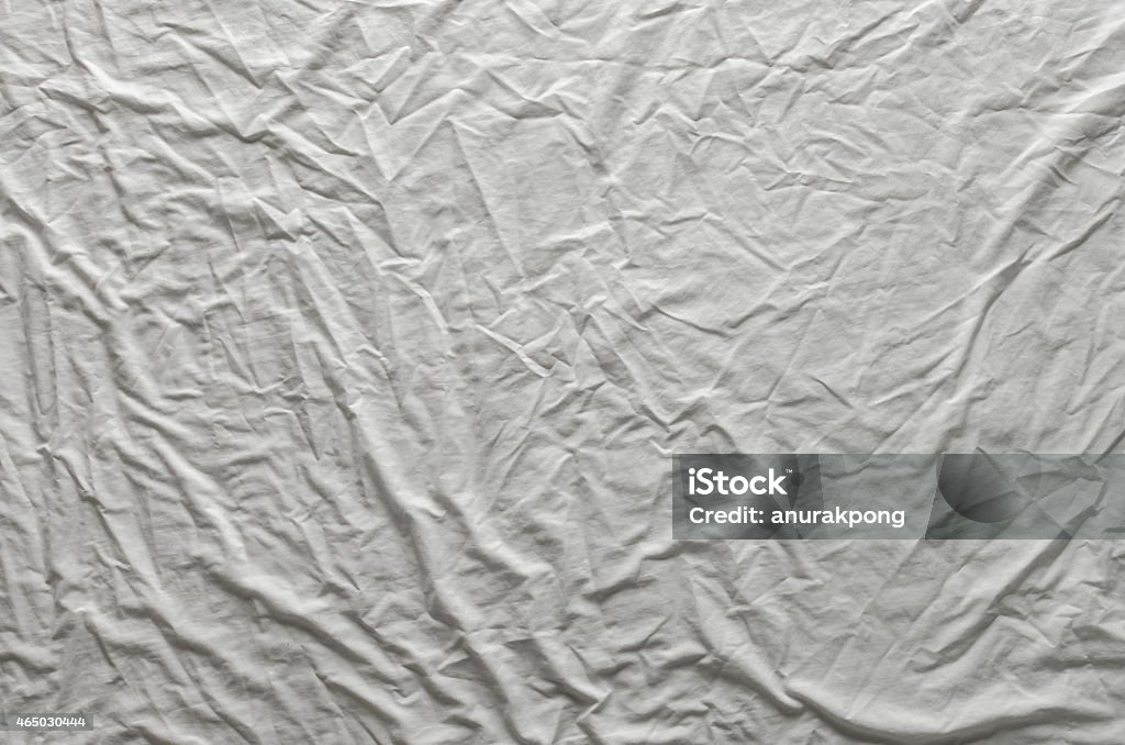 White Wrinkled Fabric Texture Stock Photo - Download Image Now ...