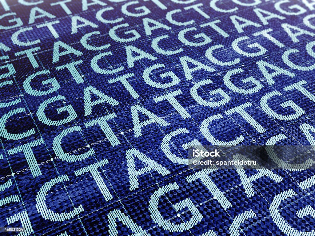 DNA sequencing DNA sequencing process. Medical background. Gene Therapy Stock Photo