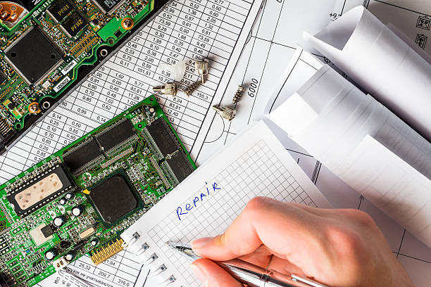 istock Plan for the repair of the computer 465033966