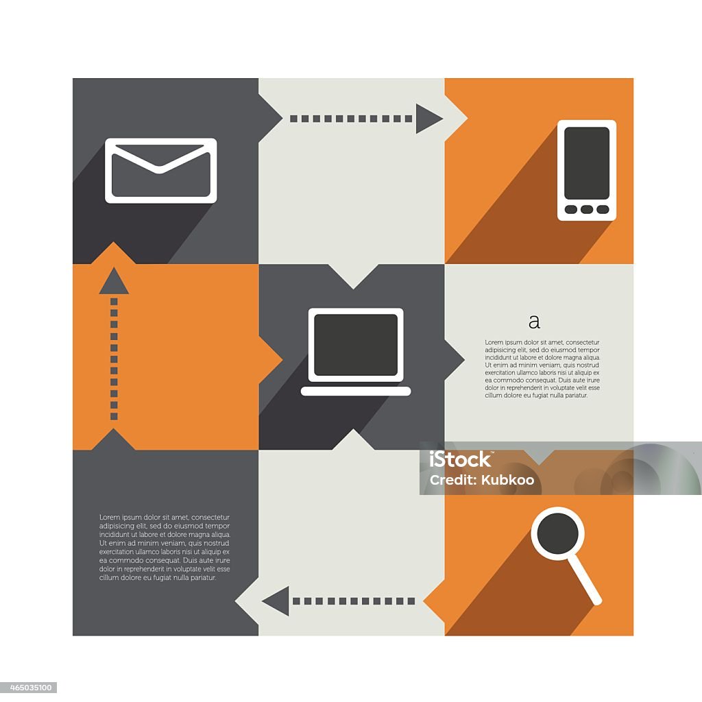Box Diagram Template Infographics Module Scheme Stock Illustration ...
