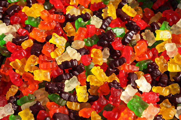 istock A large amount of various flavored gummy bears 465038840
