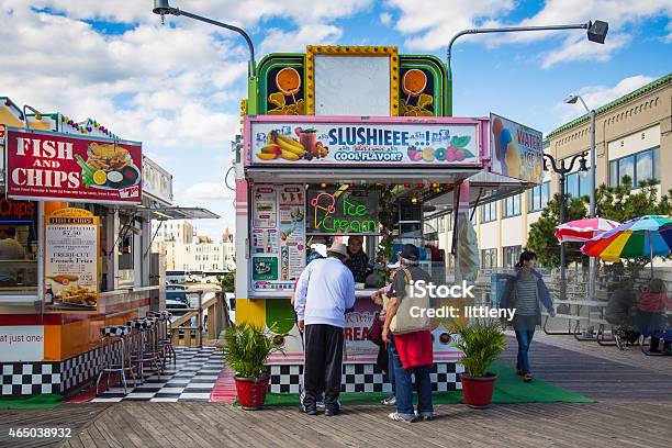 Atlantic City Boardwalk Stock Photo - Download Image Now - 2015, Atlantic City, Beach