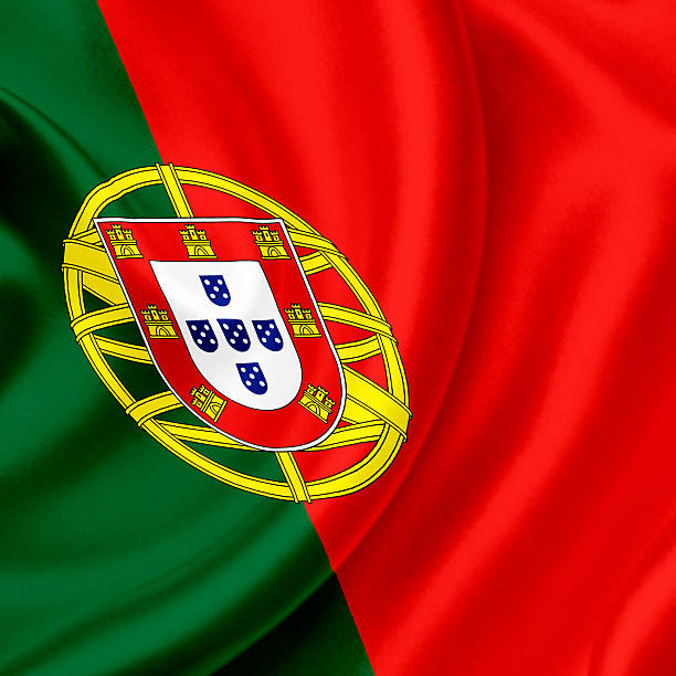 istock Portugal waving flag 465039843