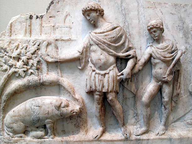 istock Trojan Aeneas and his son Ascanius 465042394