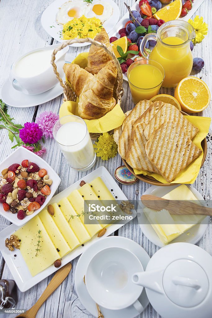 Breakfast Abundance Stock Photo