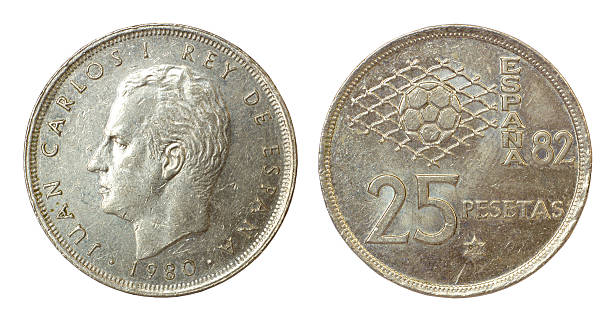 istock retro coin of spain 465044025
