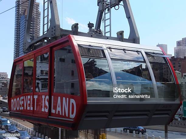 Roosevelt Island Cable Tram Car In New York City Stock Photo - Download Image Now - 2015, Avenue, Cable Car