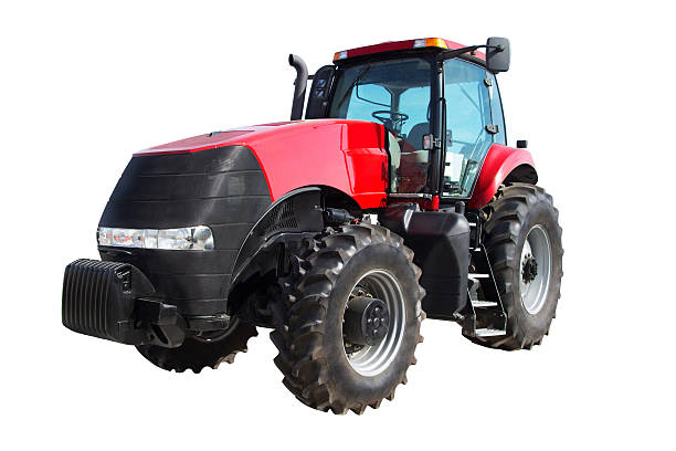 istock Farm tractor isolated on white background 465046370