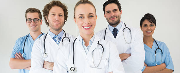 istock Happy medical team 465046380