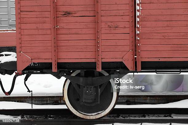 Old Boxcar Stock Photo - Download Image Now - 2015, Cargo Container, Cold Temperature