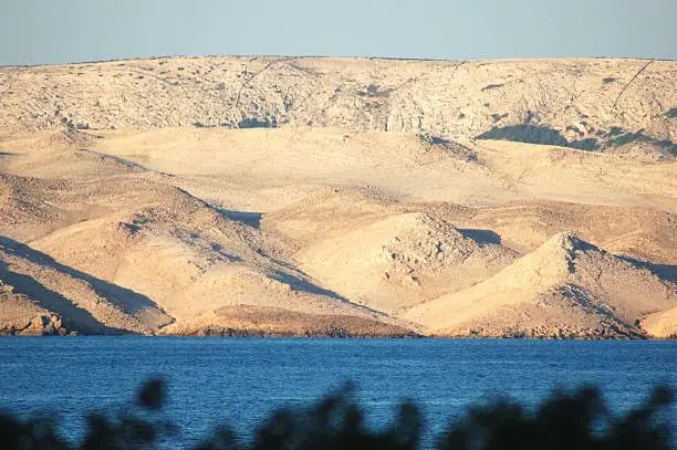 Photo of majestic desert landscape of stone island Pag in Croatia