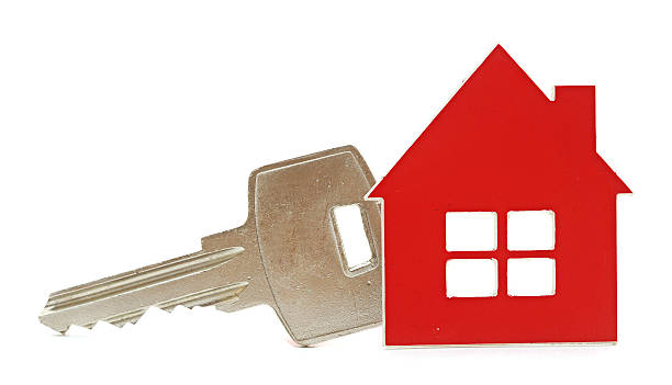 istock House shaped key chain isolated on white background 465048857