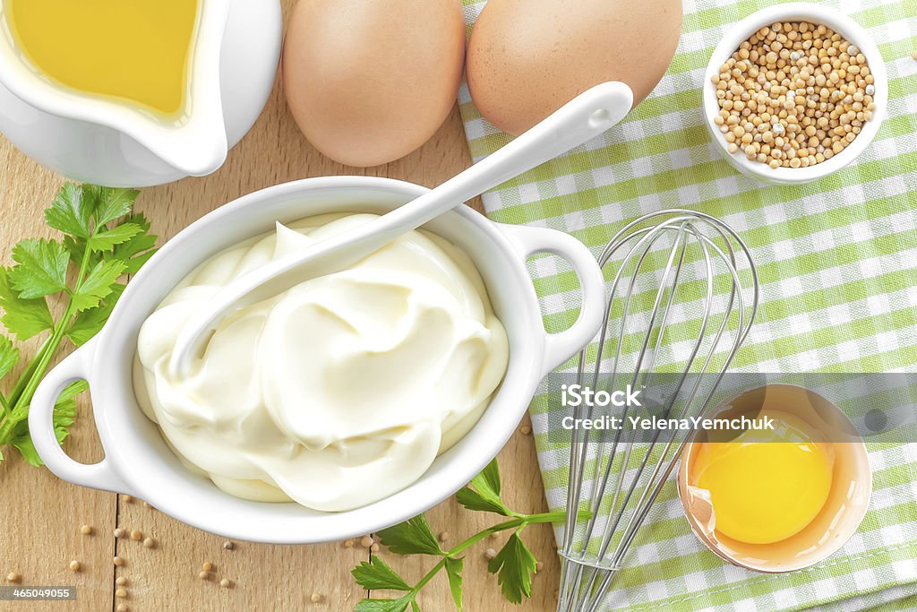 Mayonnaise Appetizer Stock Photo