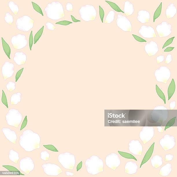 Petal Frame Stock Illustration - Download Image Now - 2015, Backgrounds, Blossom