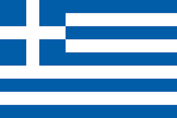 Flag of Greece vector art illustration