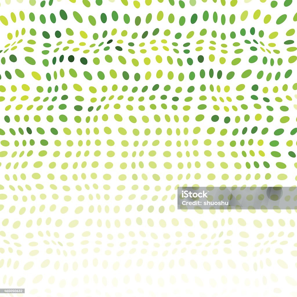 abstract green polka dot patrón de fondo de onda - arte vectorial de 2015 libre de derechos