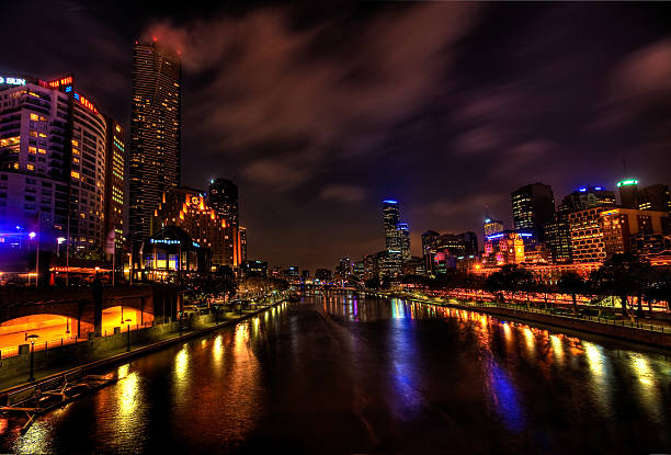 istock Melbourne City Lights over the Yarra River, Night, Australia 465051246