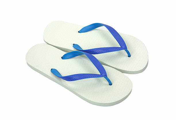 istock Pair of flip flops Isolated on White background 465052302