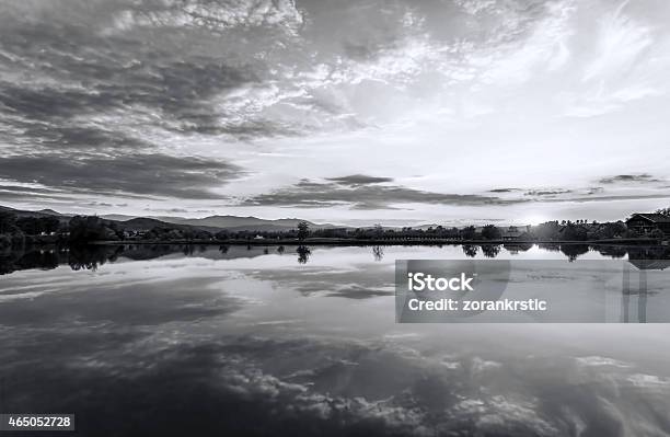 Beautiful Lake To Sunset Stock Photo - Download Image Now - 2015, Abstract, Cloud - Sky