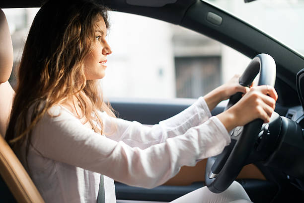 istock Woman driving her car 465053024