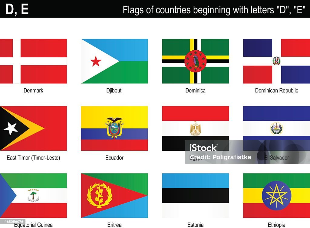 Banderas de países de "D", "E" - arte vectorial de Bandera de Guinea Ecuatorial libre de derechos