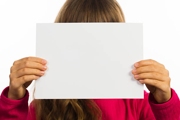 istock Child with blank white sign 465058336