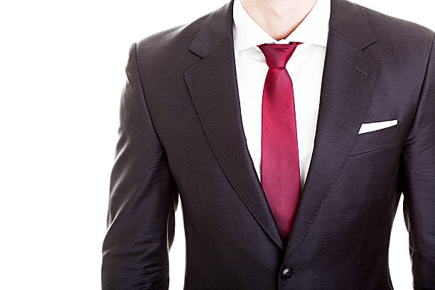 istock Businessman wearing formal suit and tie 465060964
