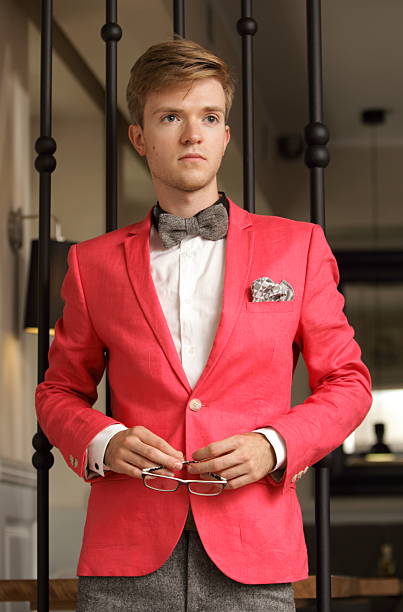 istock Young handsome stylish man posing indoor 465062043