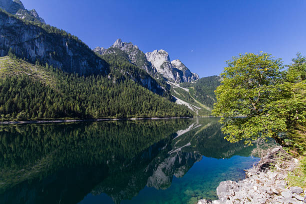 istock Mountain reflection at Lake Gosau 465062343