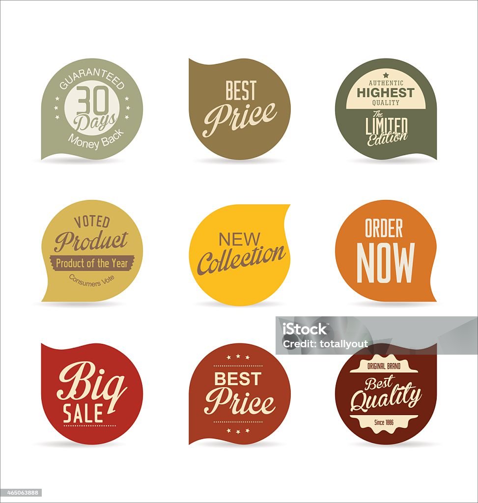 Modern badges 2015 stock vector