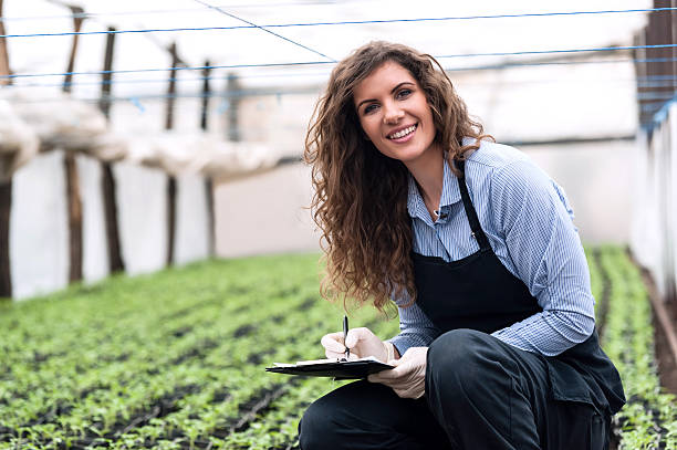 istock Beautiful young biotechnology woman engineer 465064576