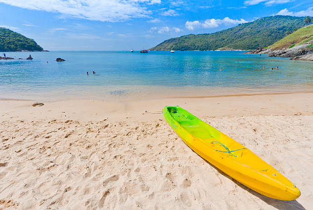 istock canoe Kayak on the beach, Phuket Thailand 465065436
