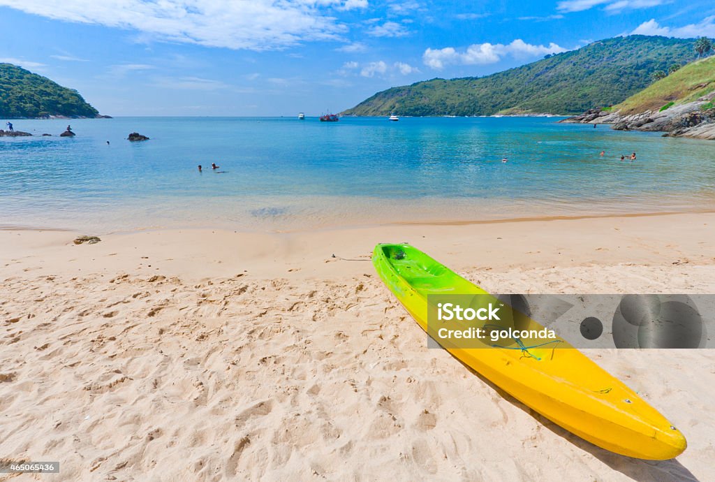 canoe Kayak on the beach, Phuket Thailand 2015 Stock Photo