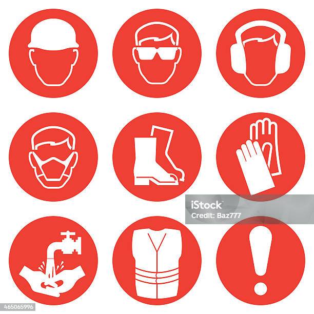 Construction Industry Icons Stock Illustration - Download Image Now - 2015, Art Product, Boot