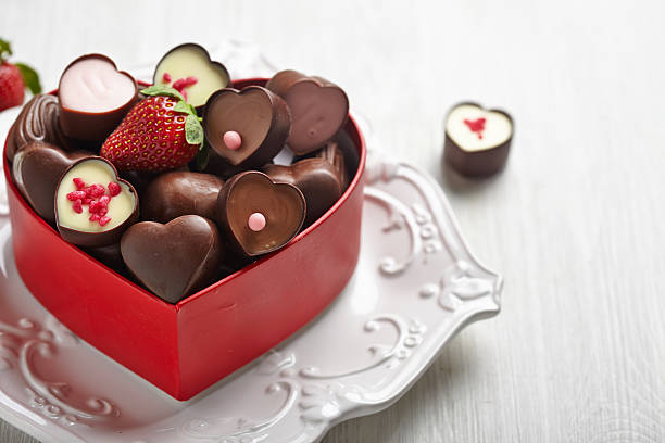 istock Heart shape chocolate candies 465066699