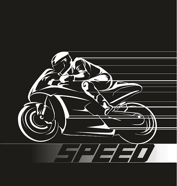 Speed Racing Icon Speed racing icon motorbike racing stock illustrations