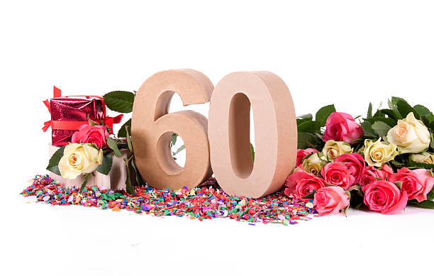 istock Age in figures, decorated with roses 465066899