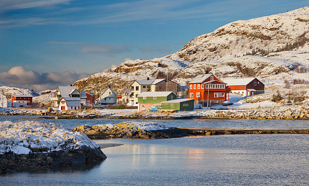 istock Norwegian village.Panorama. 465067437