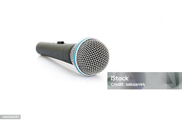 Mikrofon Isolieren Stockfoto und mehr Bilder von 2015 - 2015, Audiozubehör, Aufnahmegerät