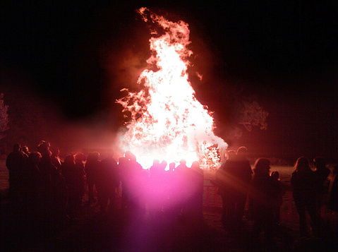 Guy Fawkes Bonfire Night at Lamberhurst in Kent
