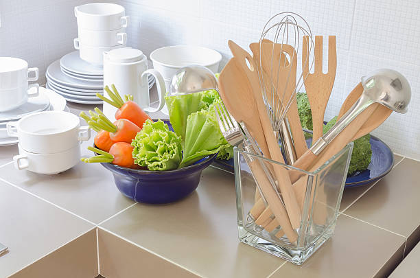 istock utensils in glass bottle on kitchen's counter 465070322