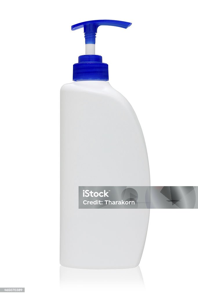 Blue garrafa com a bomba - Foto de stock de Amimar royalty-free