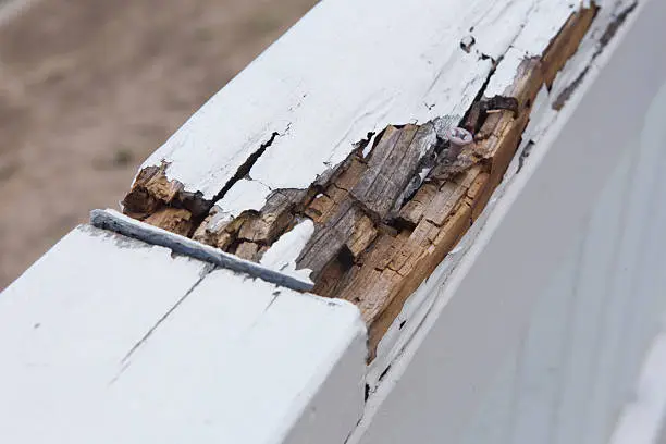 Photo of Rotten Wood Railing