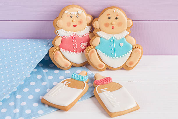 istock Baby shower icing cookies 465070700