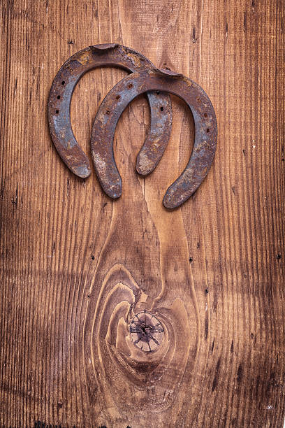 istock copyspace image two old cast iron metal western horse shoeing 465072750