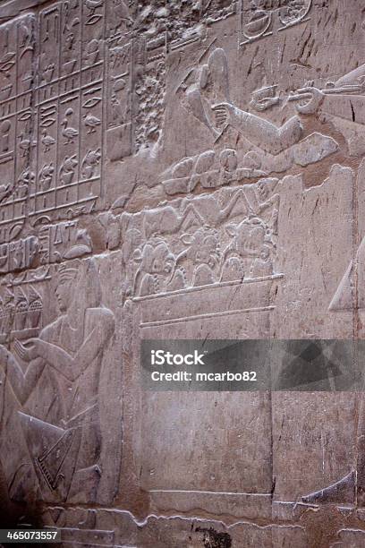 Old Egypt Hieroglyphs Of Luxor Temple Stock Photo - Download Image Now - Amon, Antique, Archaeology