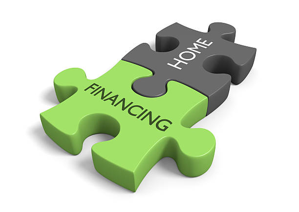 istock Home financing concept for real estate and house debt topics 465077664