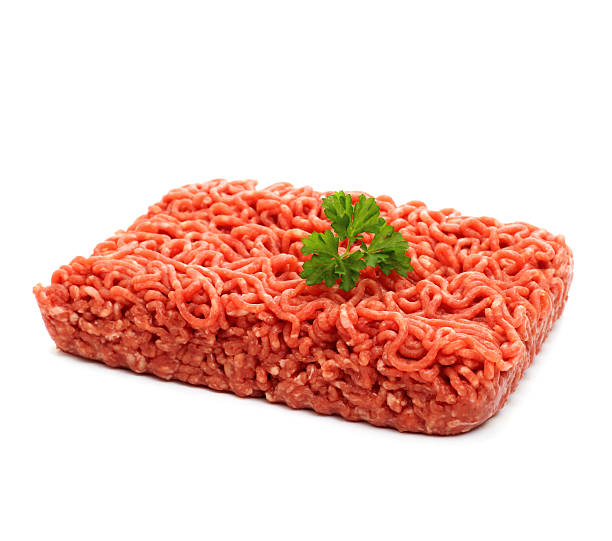 istock Beef minced meat with parsley on white 465079948