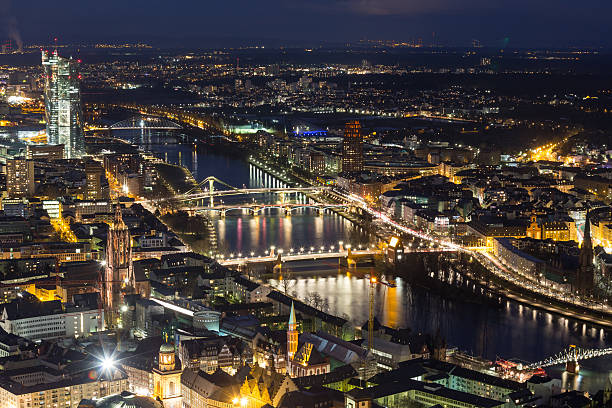 istock frankfurt am main germany citys bridges at night 465080394