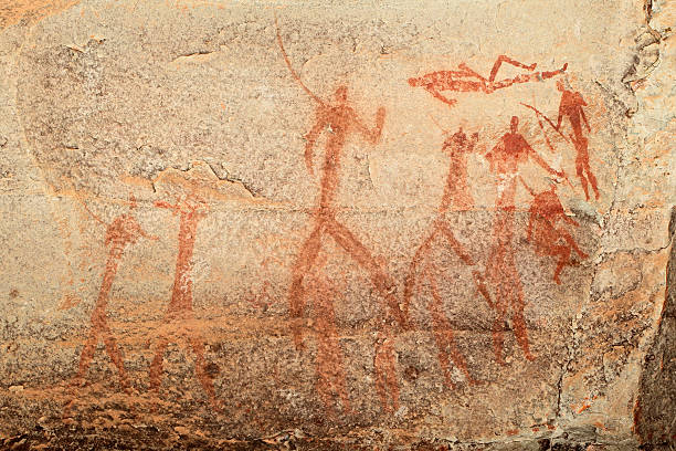 istock Bushmen rock painting 465080628